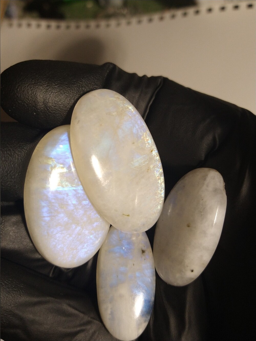 Rainbow Moonstone Cabochon Clearance Lot